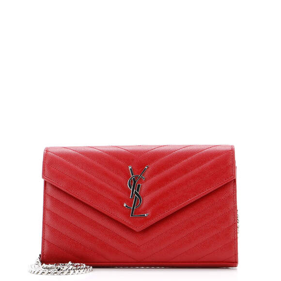 Saint Laurent Classic Wallet On Chain #176883S11B - Picture 1 of 8